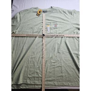 Carhartt Force T Shirt Mens 4XL Green Pocket Relaxed Short Sleeve Midweight Work